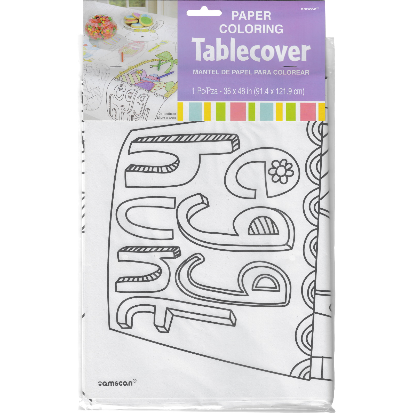 Easter Colouring In Paper Tablecloth