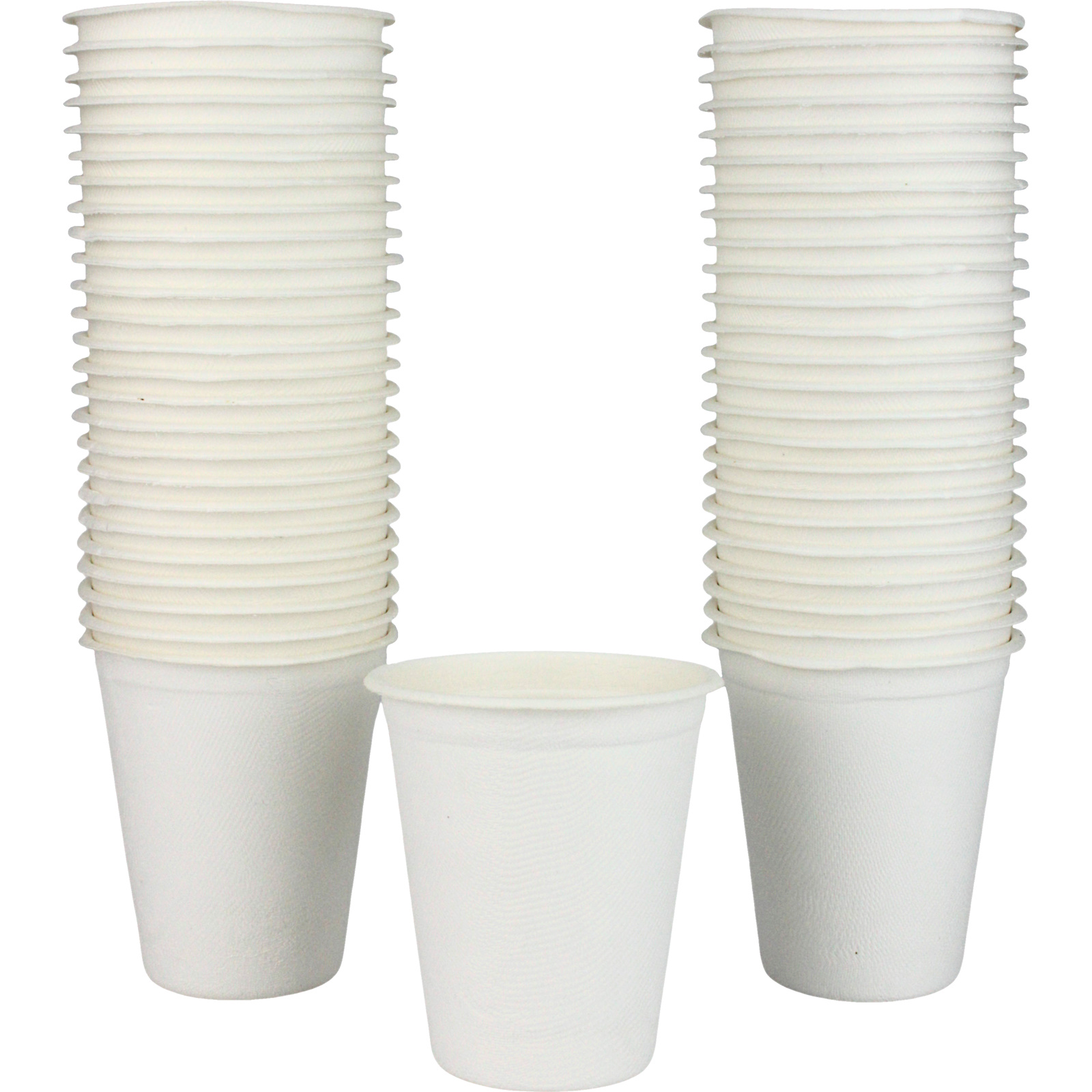 Eco White Sugar Cane Cups 250ml (Pack of 50)