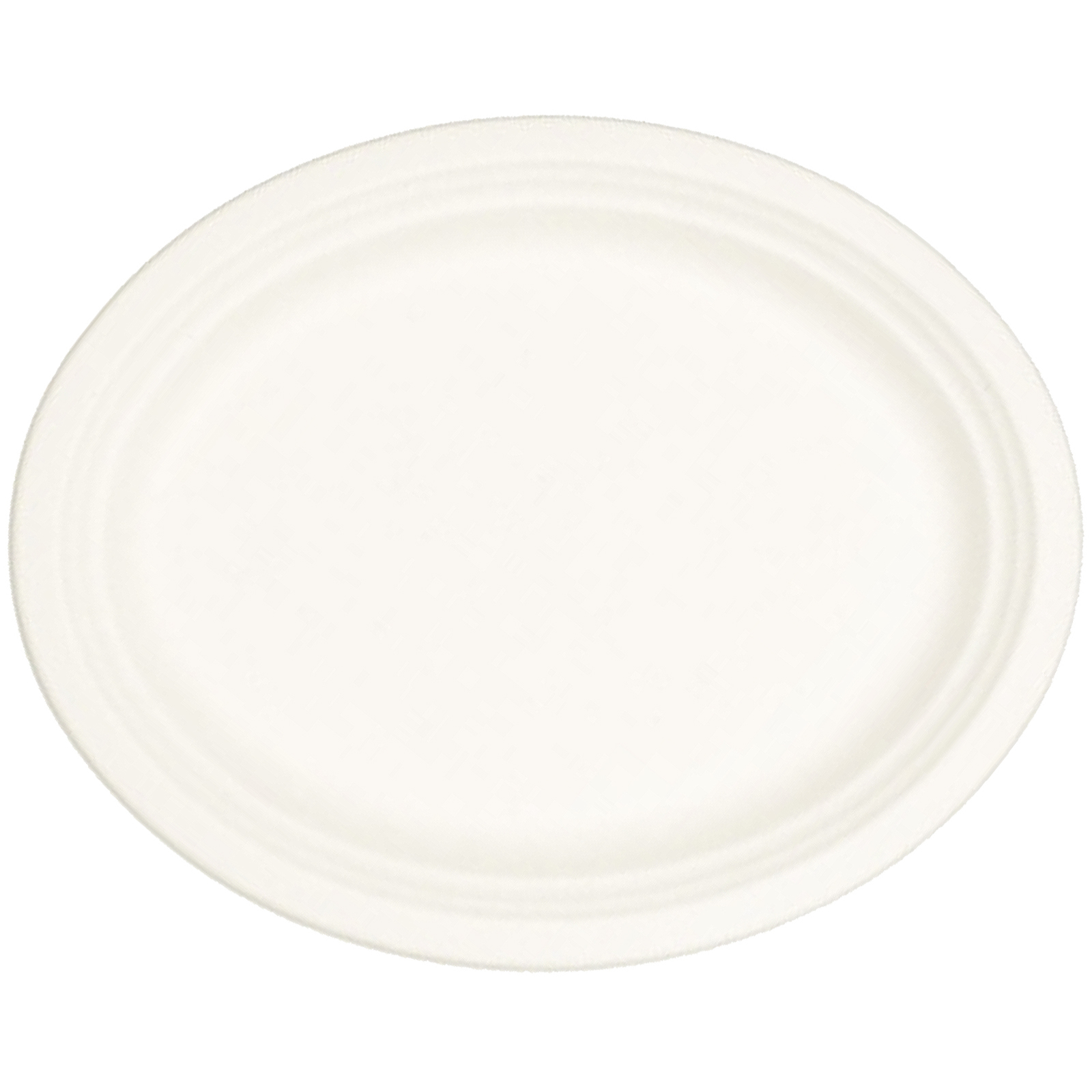 White Sugar Cane Large Oval Plates (Pack of 10)