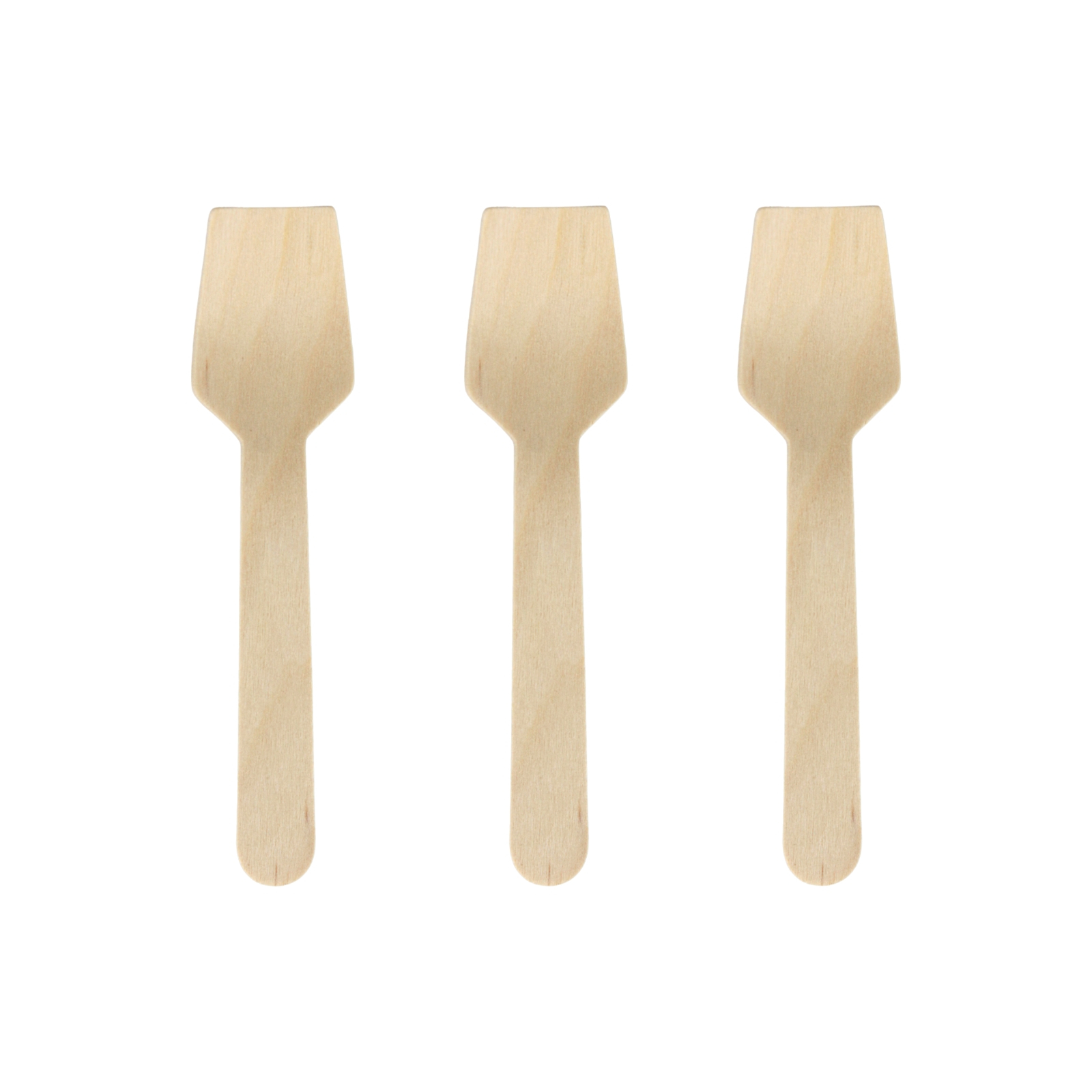 Eco Wooden Ice Cream Spoons (Pack of 25) 