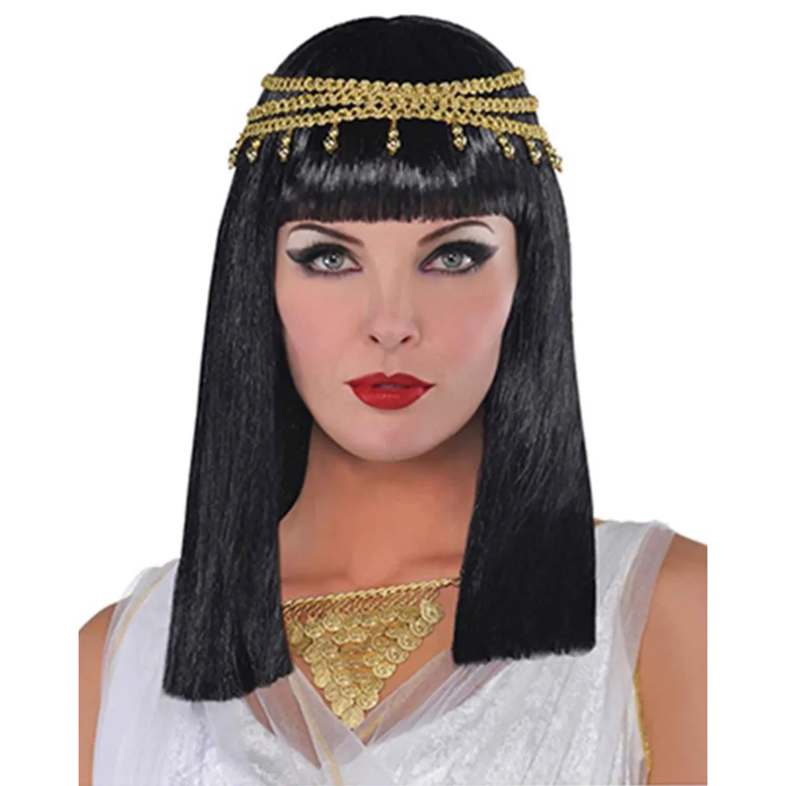 Cleopatra Egyptian Queen Black Wig