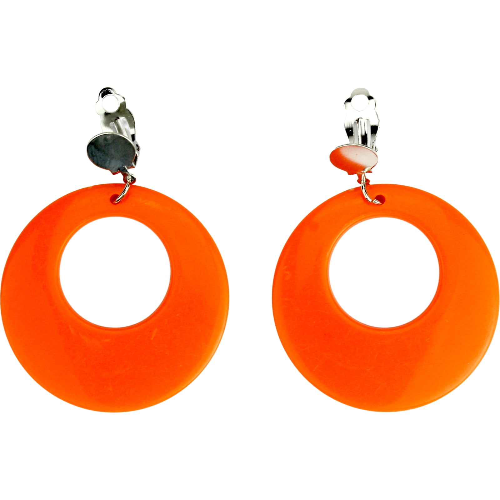 80's Orange Clip-on Earrings
