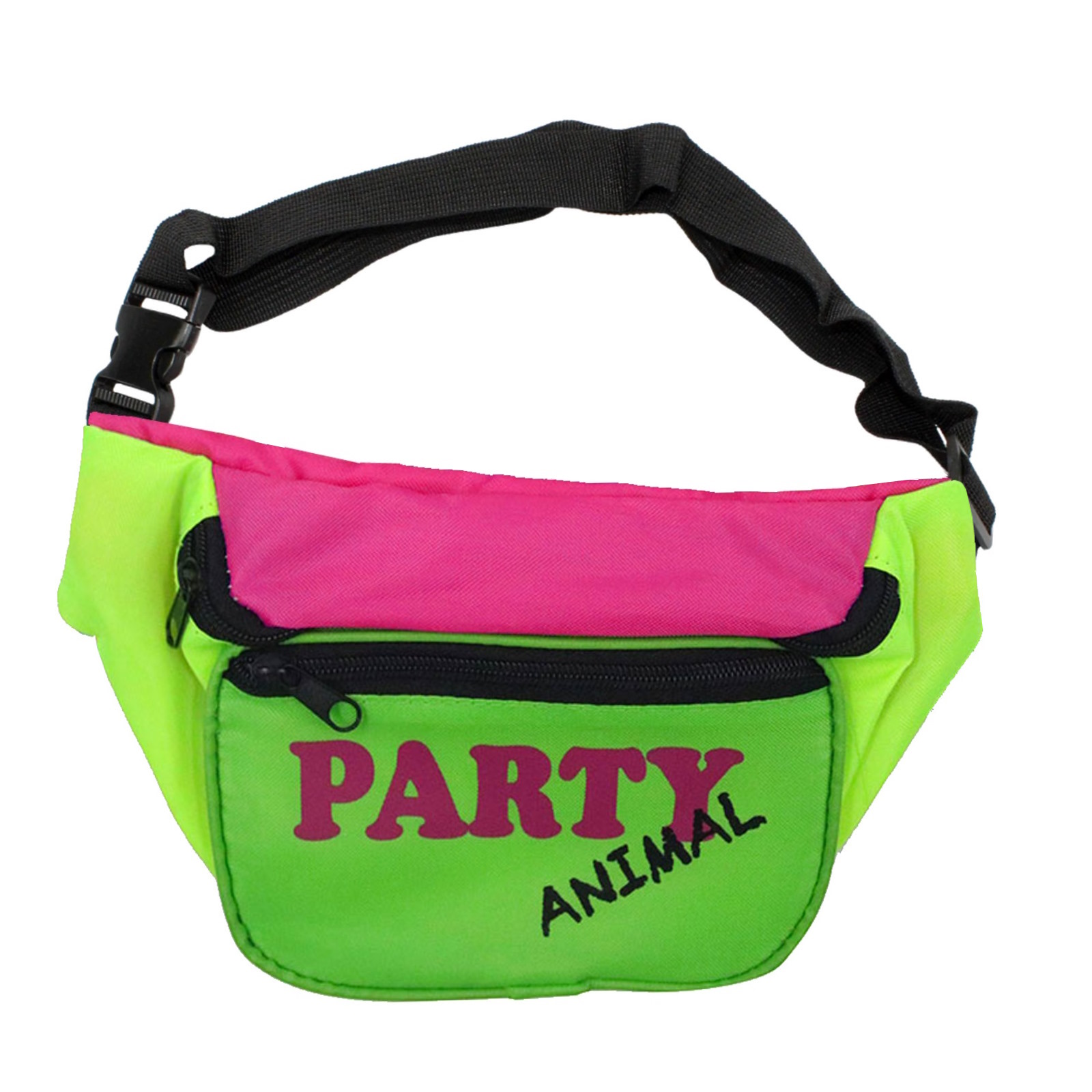 80's Neon Party Animal Bum Bag