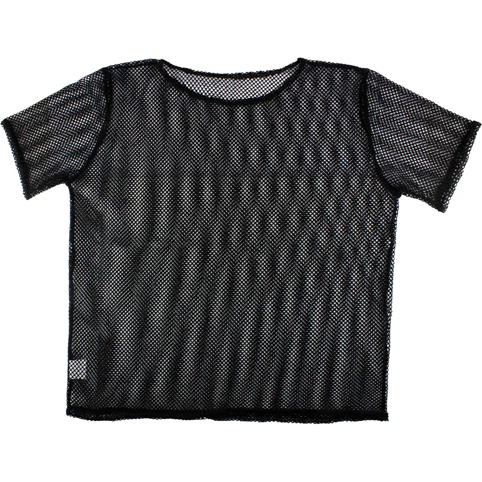 Black Short Sleeve Fishnet Top