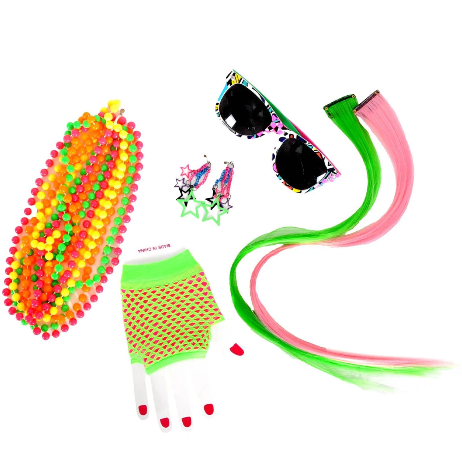 80's Neon Costume Accessory Kit