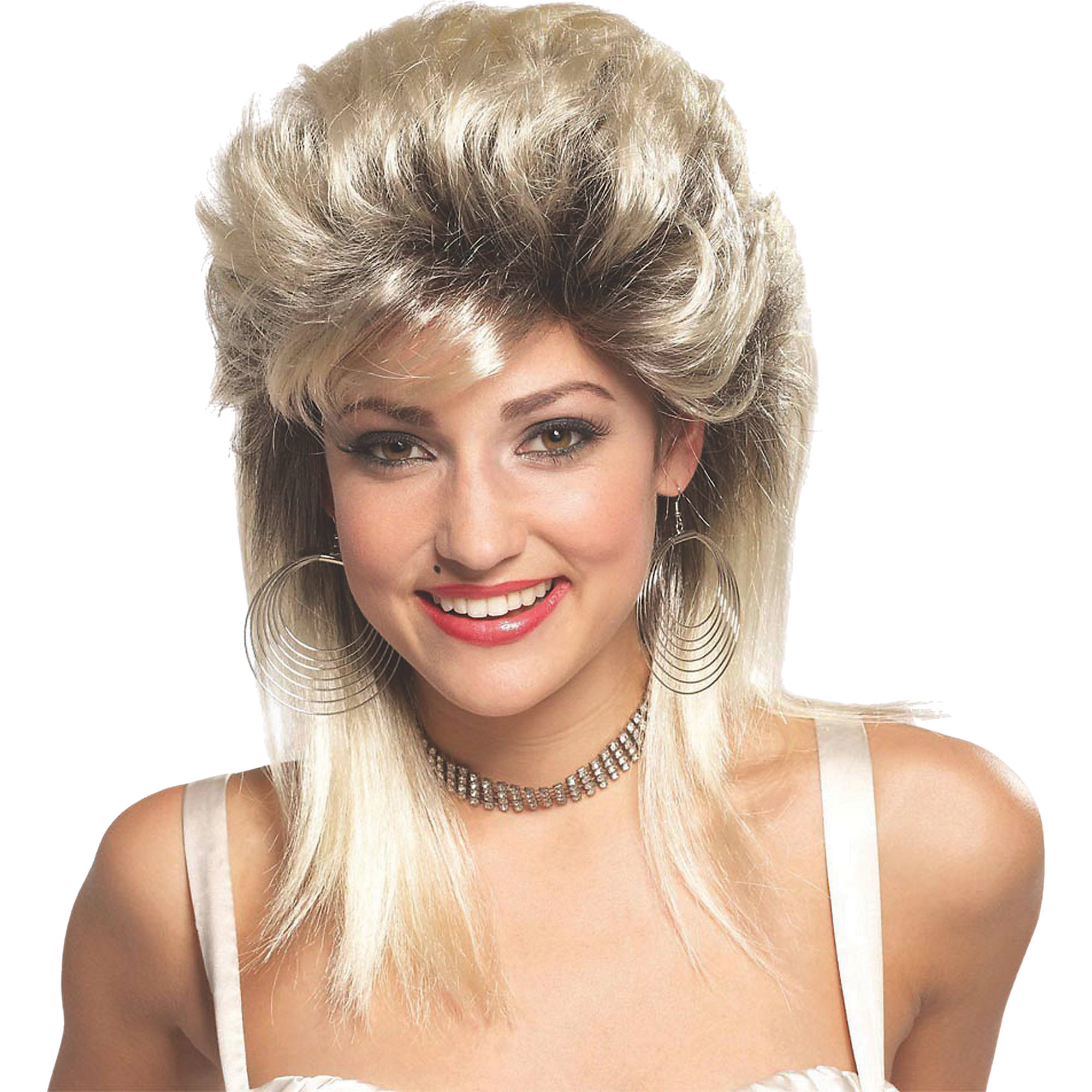 Adult Blonde Rocker Groupie Wig 