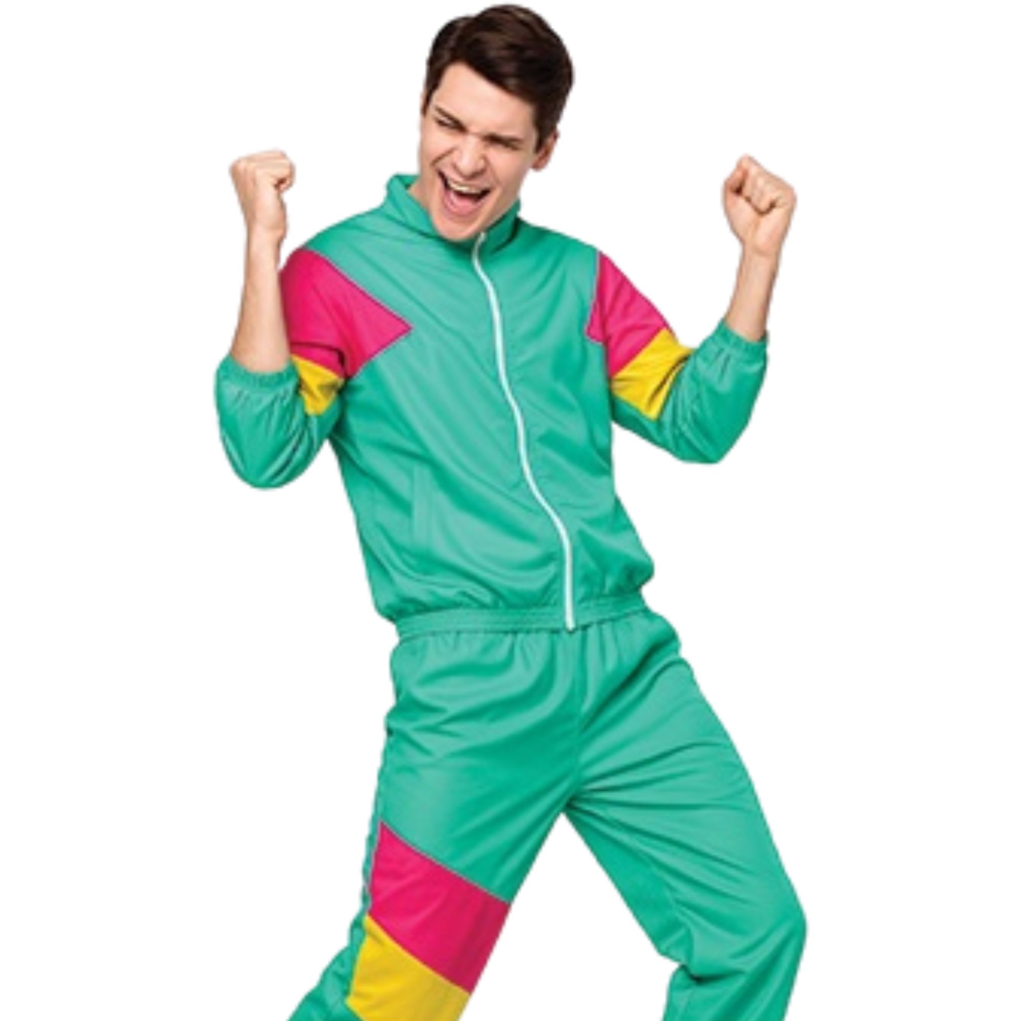 Men's 80s Tracksuit Costume Small/Medium