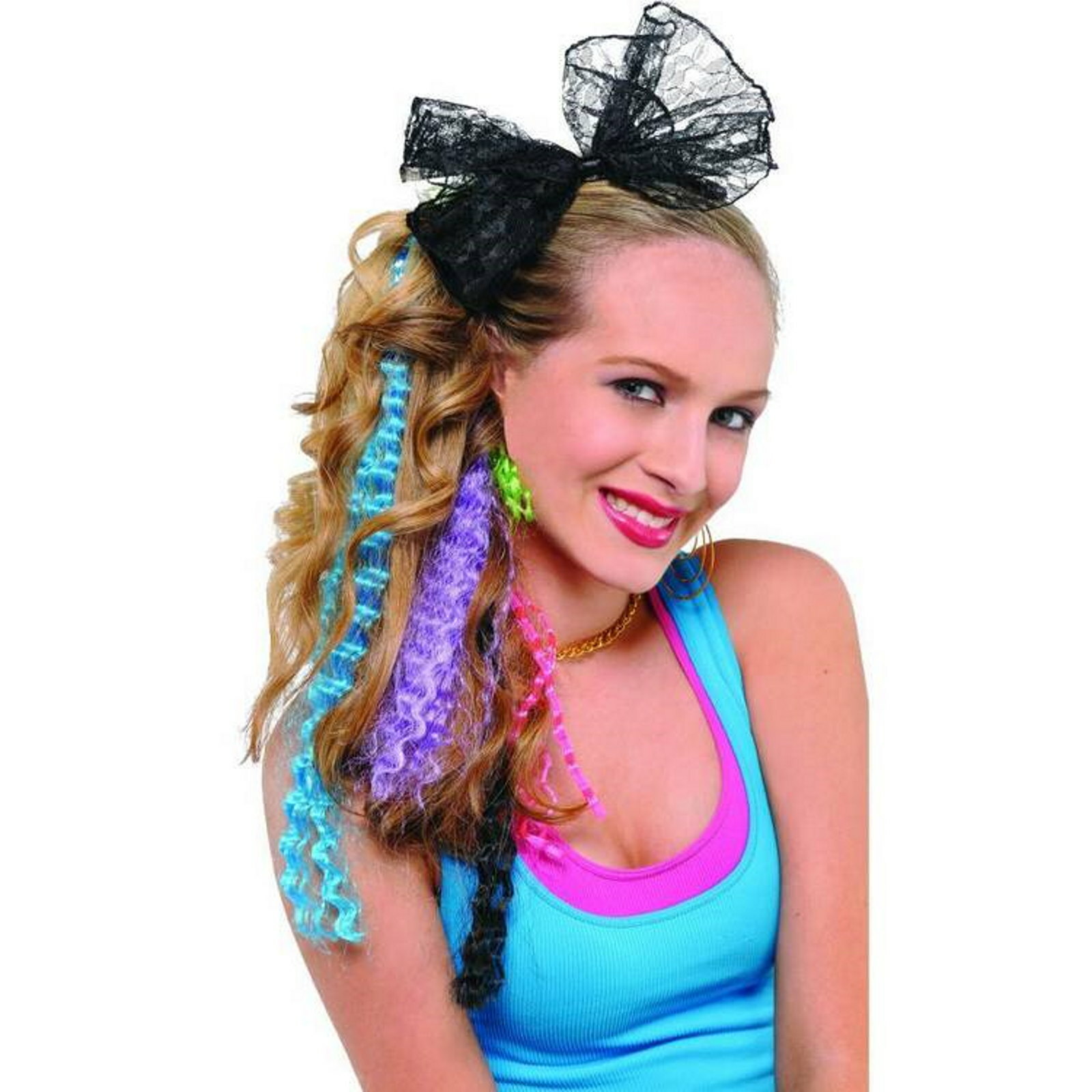 Totally 80's Crimped Hair Extensions (Pack of 5)