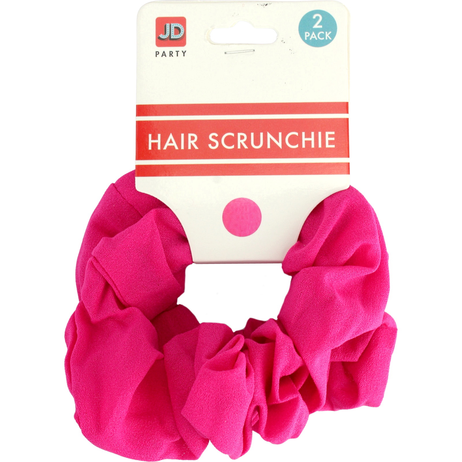 Hot Pink Hair Scrunchies (Pack of 2)