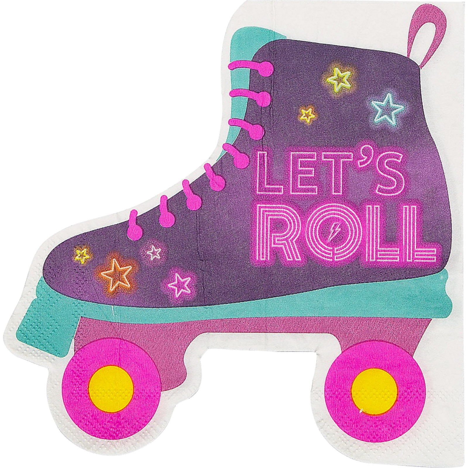 Disco Vibes Roller Skate Napkins / Serviettes (Pack of 16) 