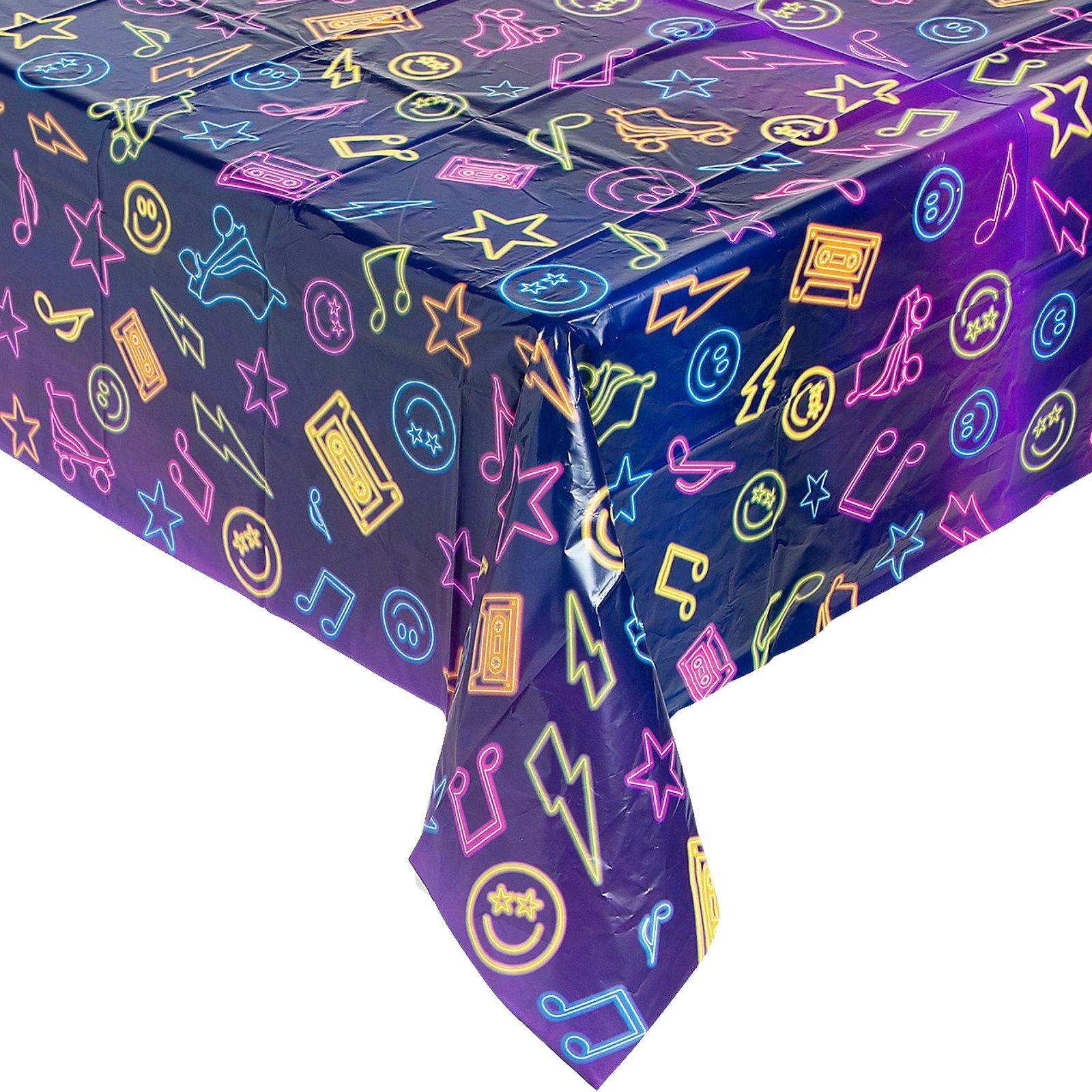 Disco Vibes Plastic Tablecloth 