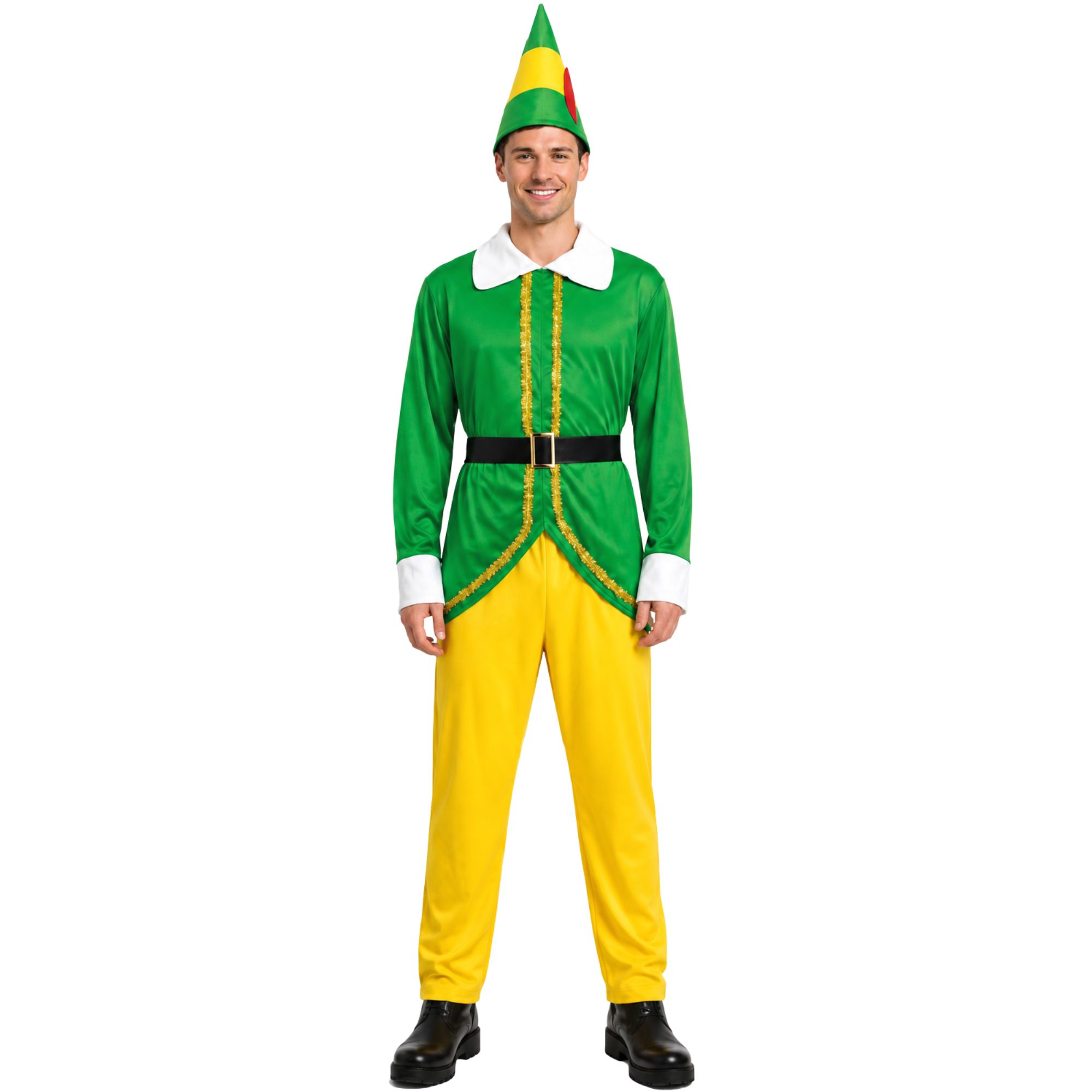 Adult Festive Christmas Elf Costume 