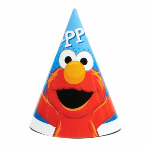 Elmo Party Hats (Pack of 8)