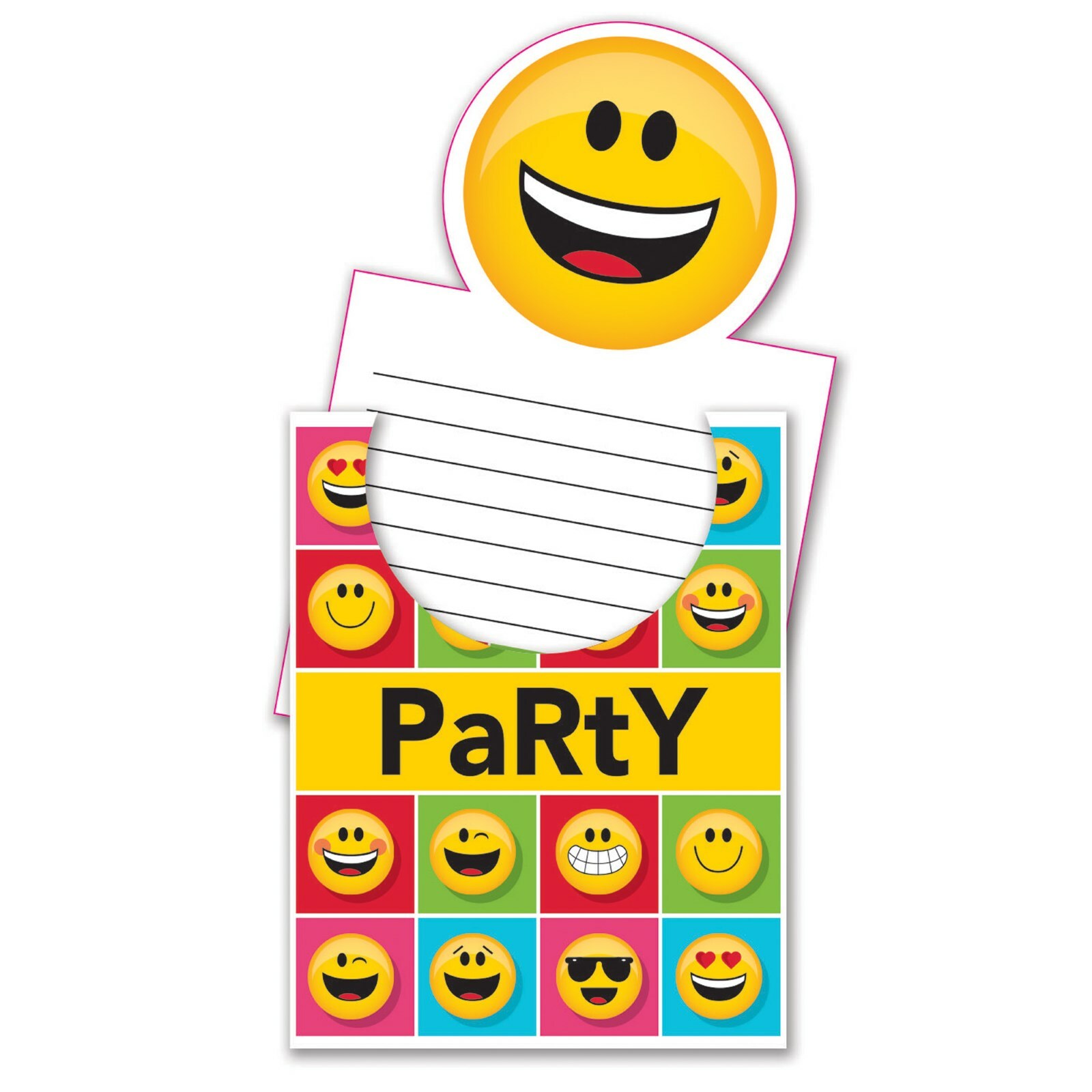 Emoji Party Invitations (Pack of 8)