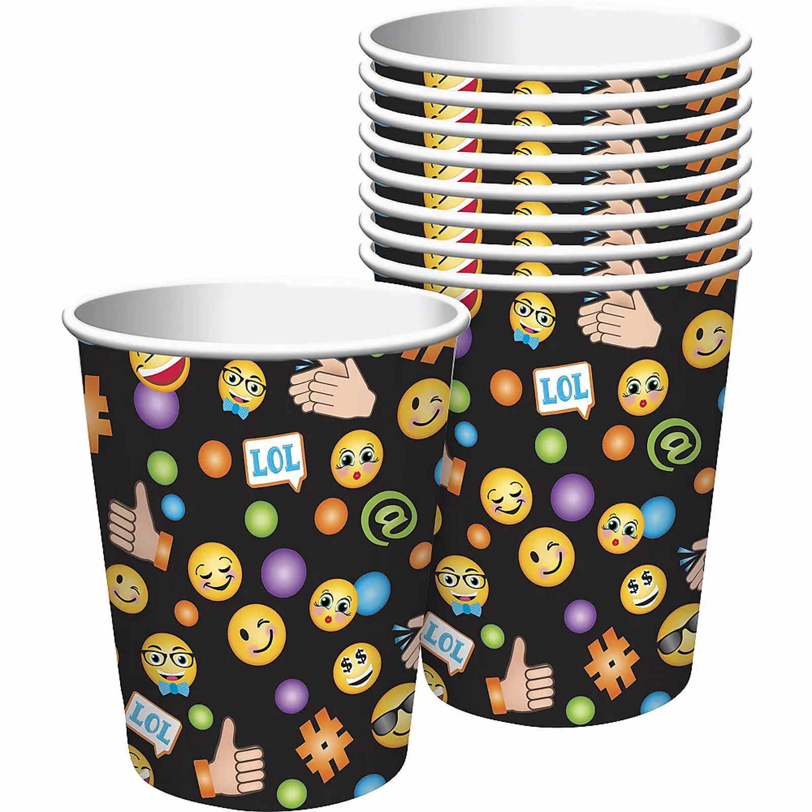 LOL Emoji Paper Cups (Pack of 8)