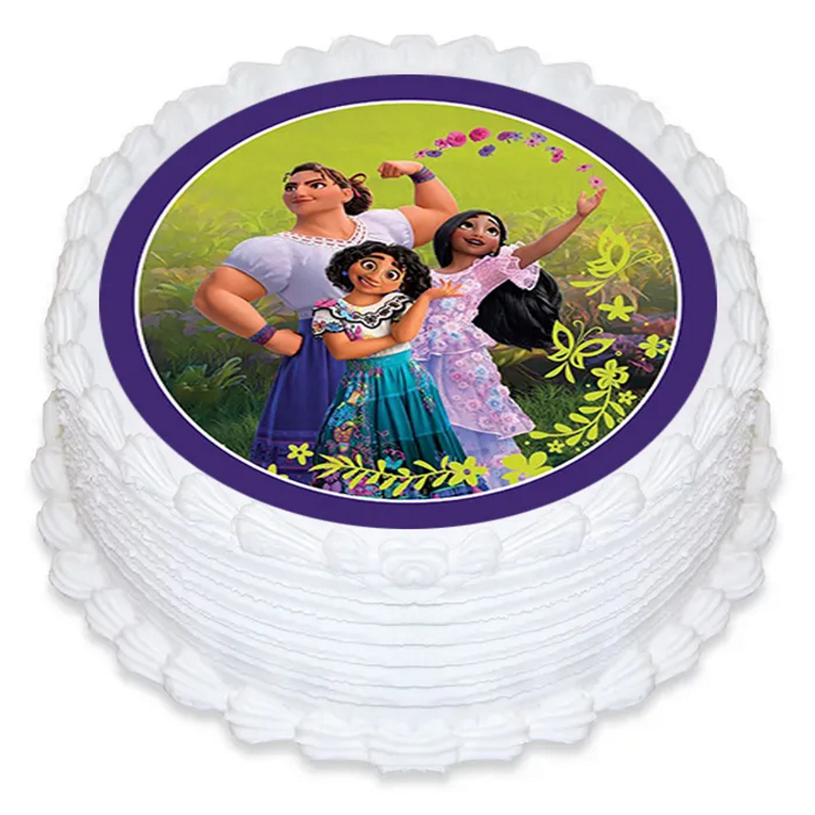 Disney Encanto Round Edible Icing Cake Decoration
