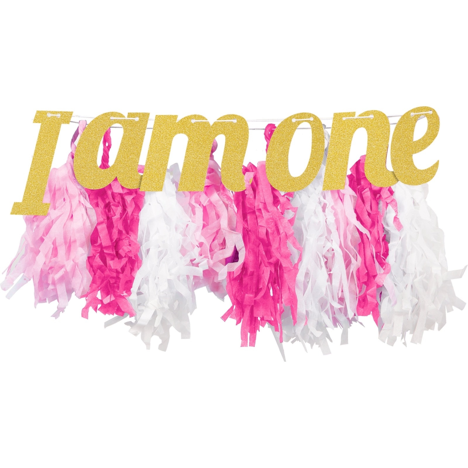 Girls 1st Tissue Fringe High Chair Decoration