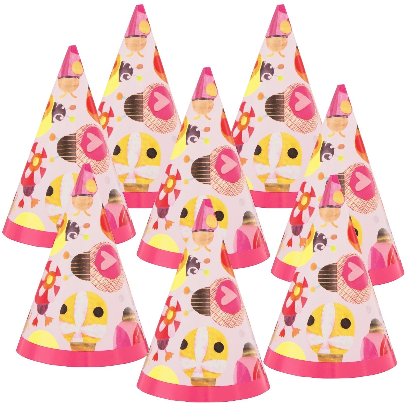 Ladybug 1st Birthday Mini Party Hats (Pack of 8)