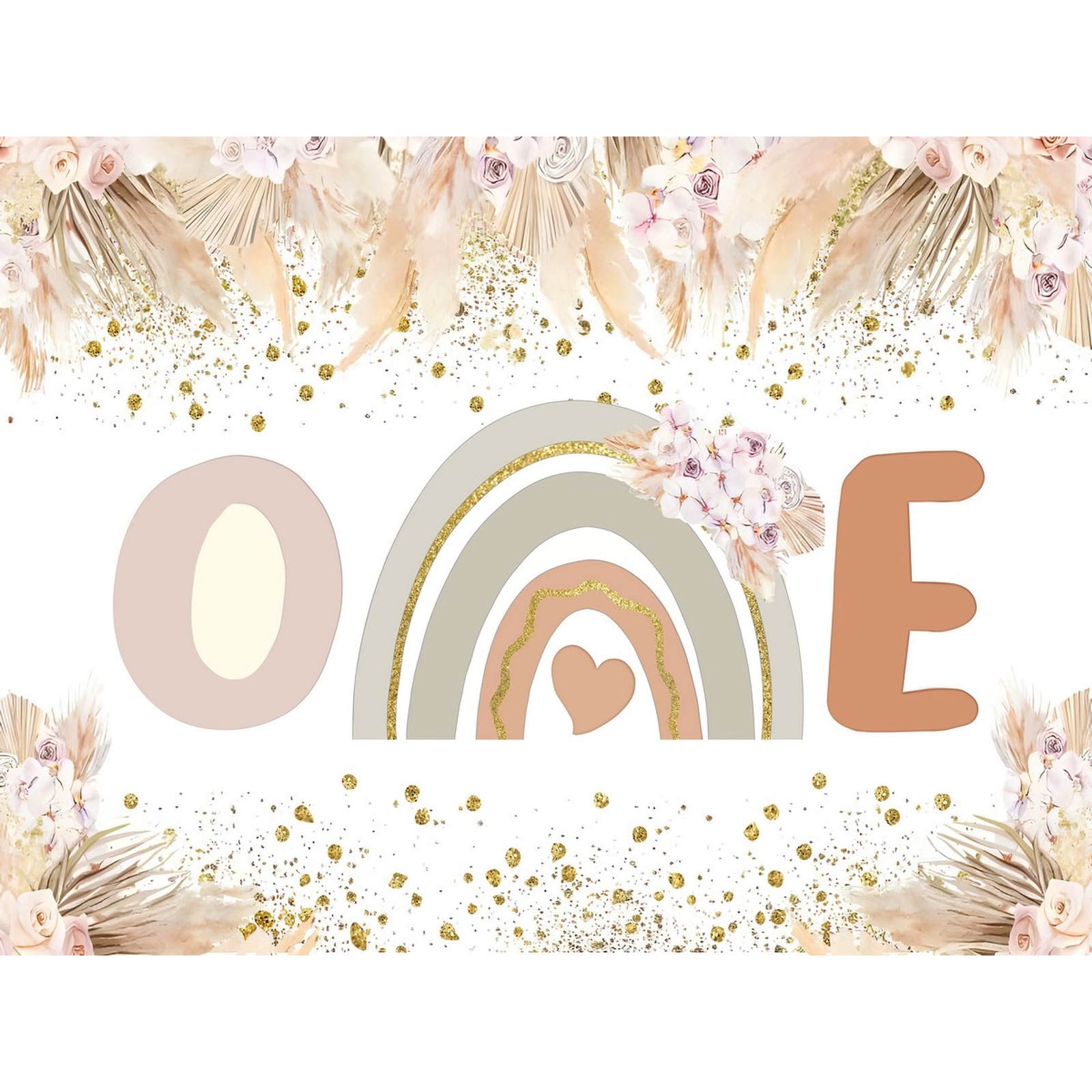 Boho Little One Fabric Backdrop