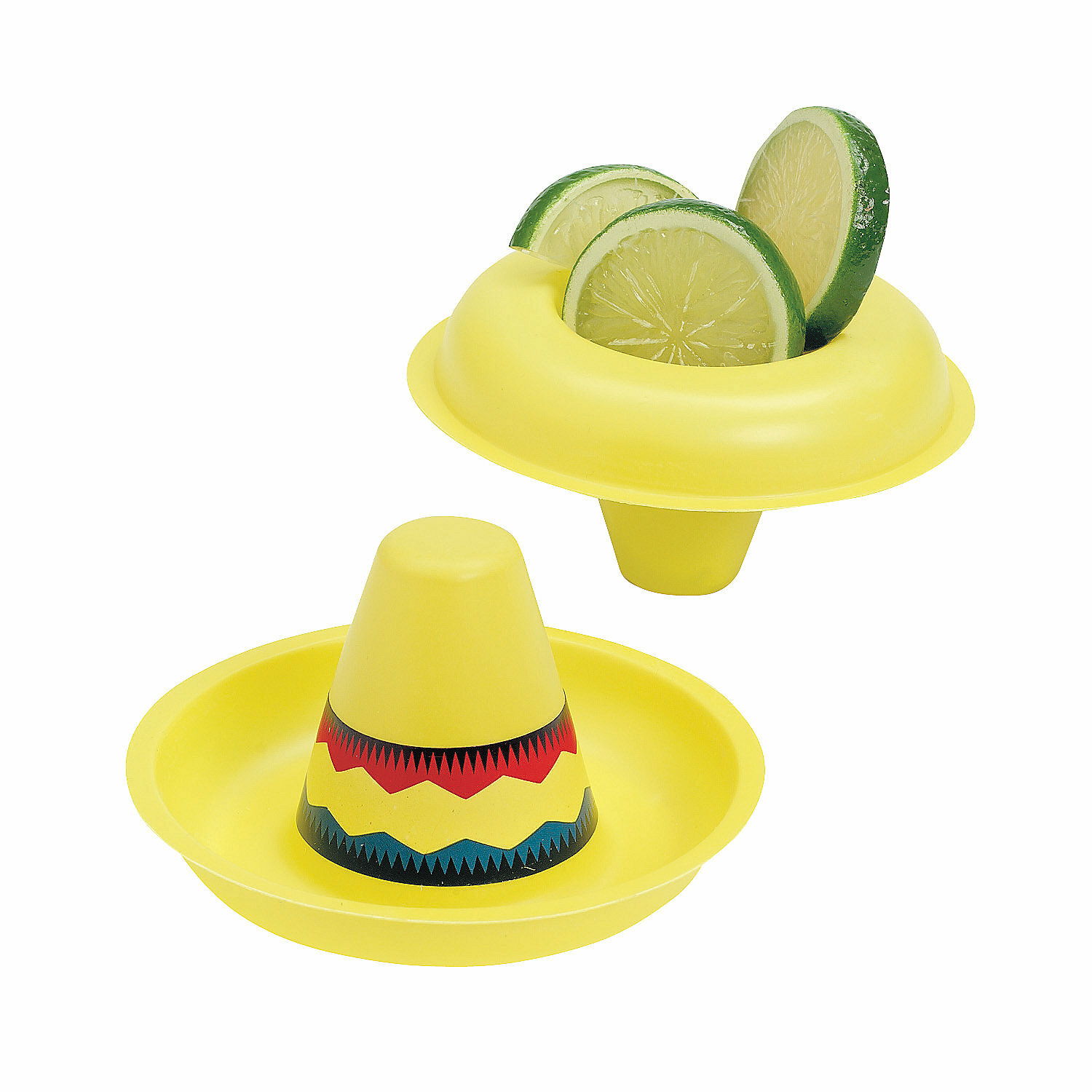 Mini Plastic Fiesta Sombreros (Pack of 12)