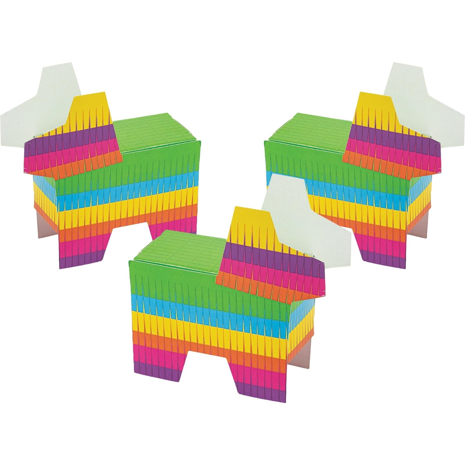Mini Donkey Pinata Lolly/Treat Boxes (Pack of 12) 