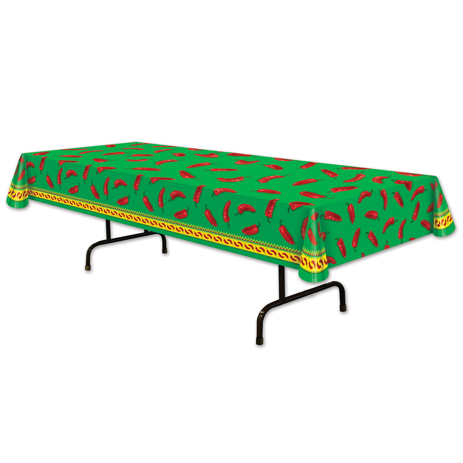 Fiesta Chili Pepper Plastic Tablecloth