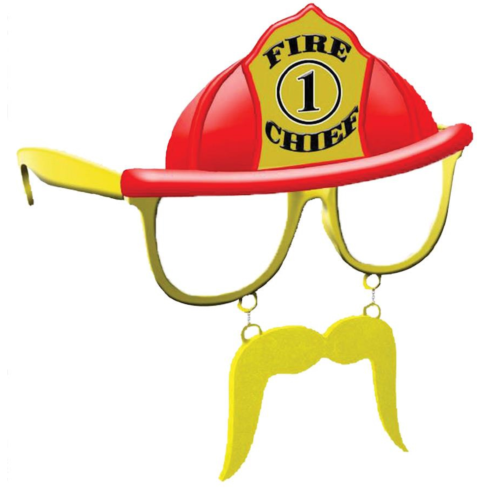 Sunstache Fire Chief Adult Glasses