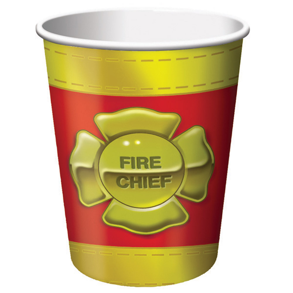 Firefighter Paper Cups (Pack of 8)