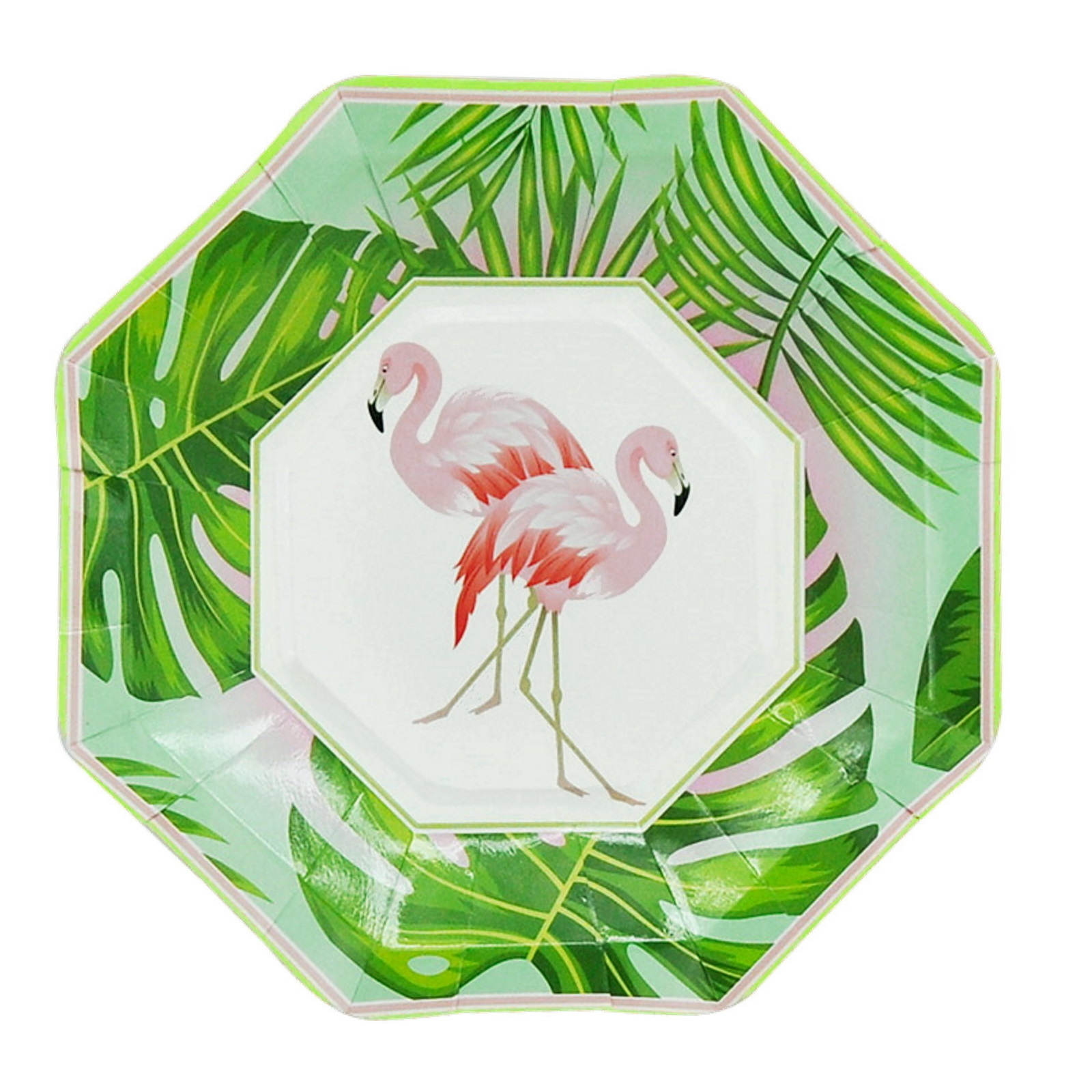 Flamingo Tropicana Small Paper Plates (Pack of 8)