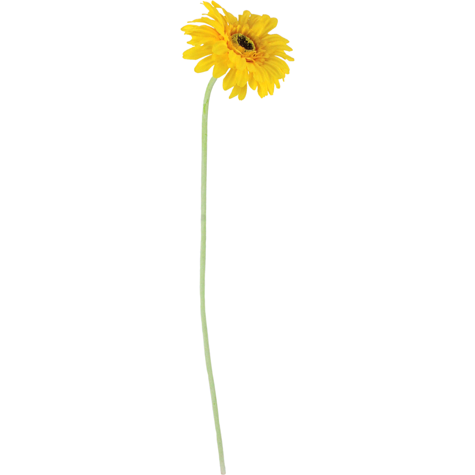 Artificial Yellow Gerbera (1 Stem)  