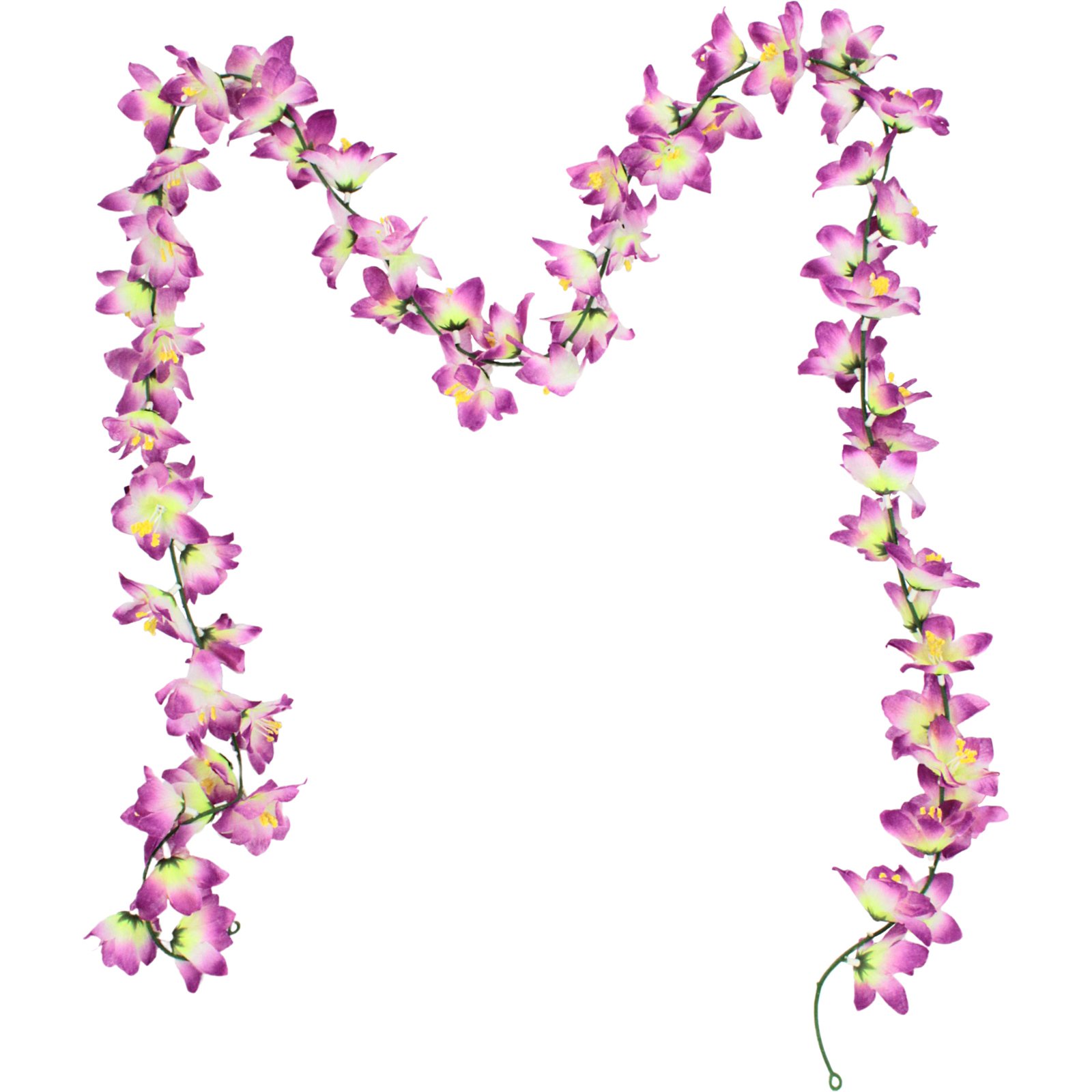 Artificial Magenta Hibiscus Flower Garland 1.85m 