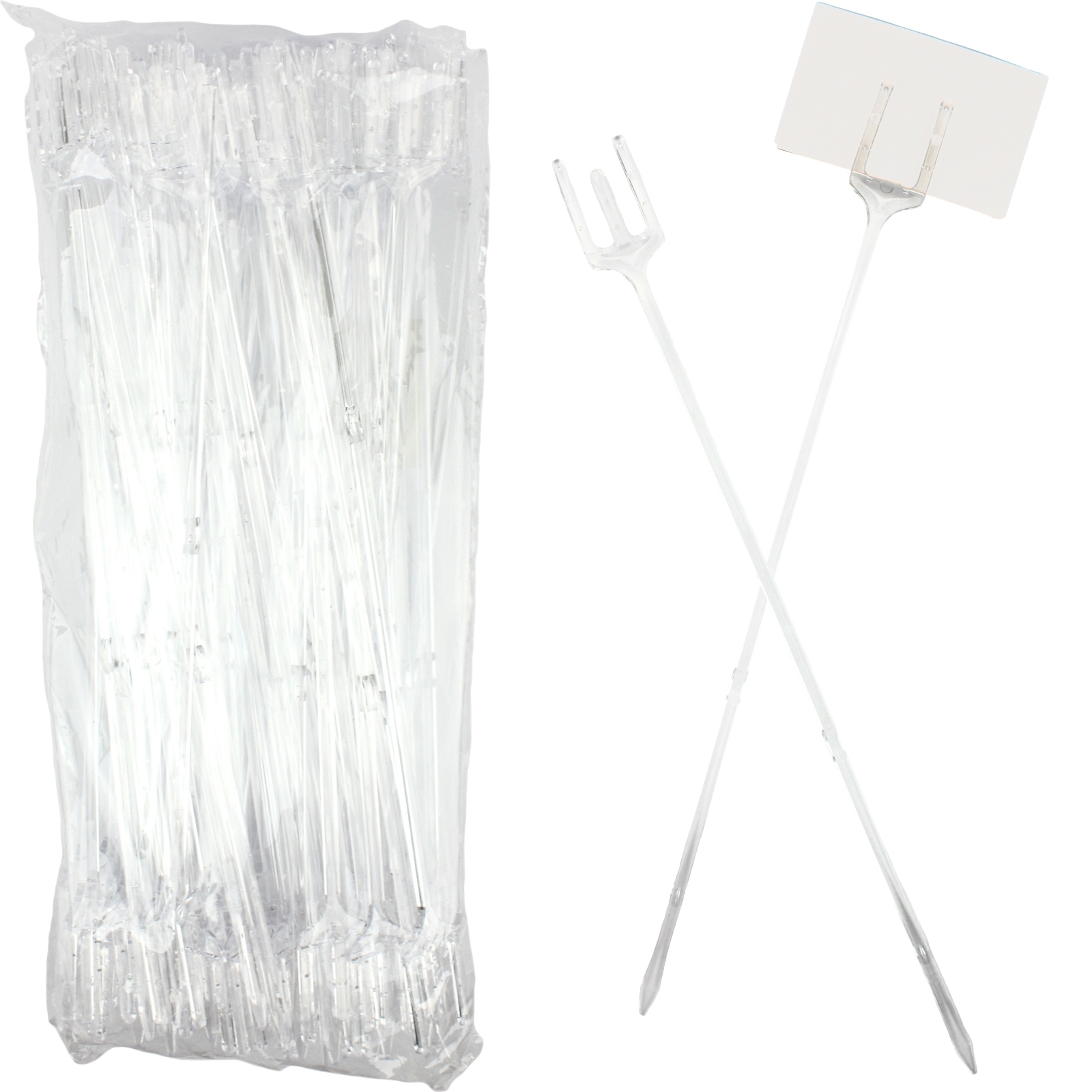 Plastic Floristry Card Forks (Pack of 100) 
