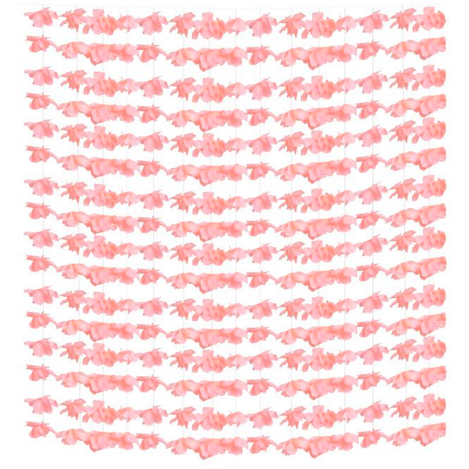 Coral Fabric Flower Curtain 