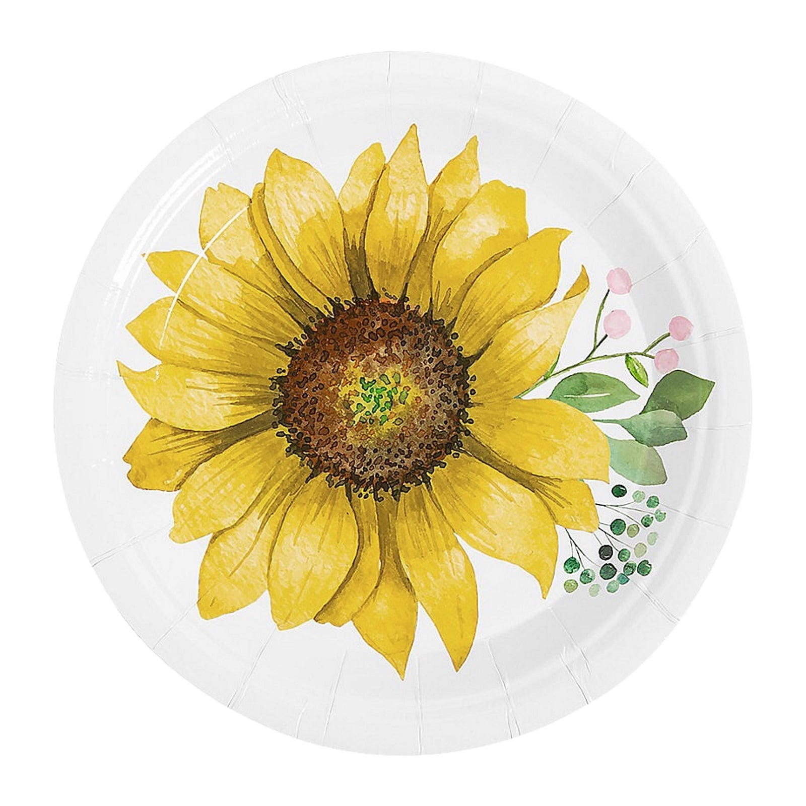 Sunflower Party Small Paper Plates (Pack of 8)