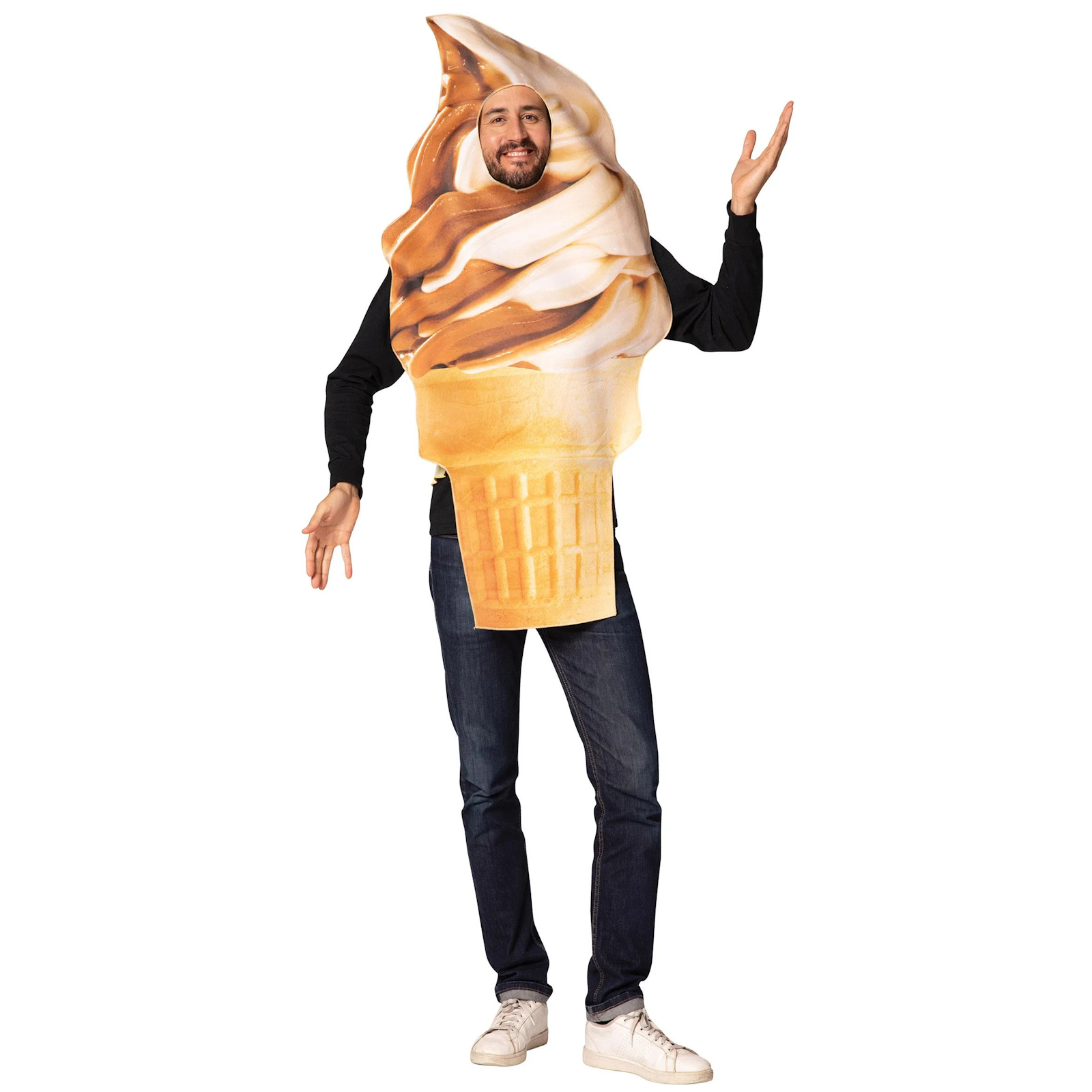 Soft Serve Ice Cream Adult Costume Standard One Size