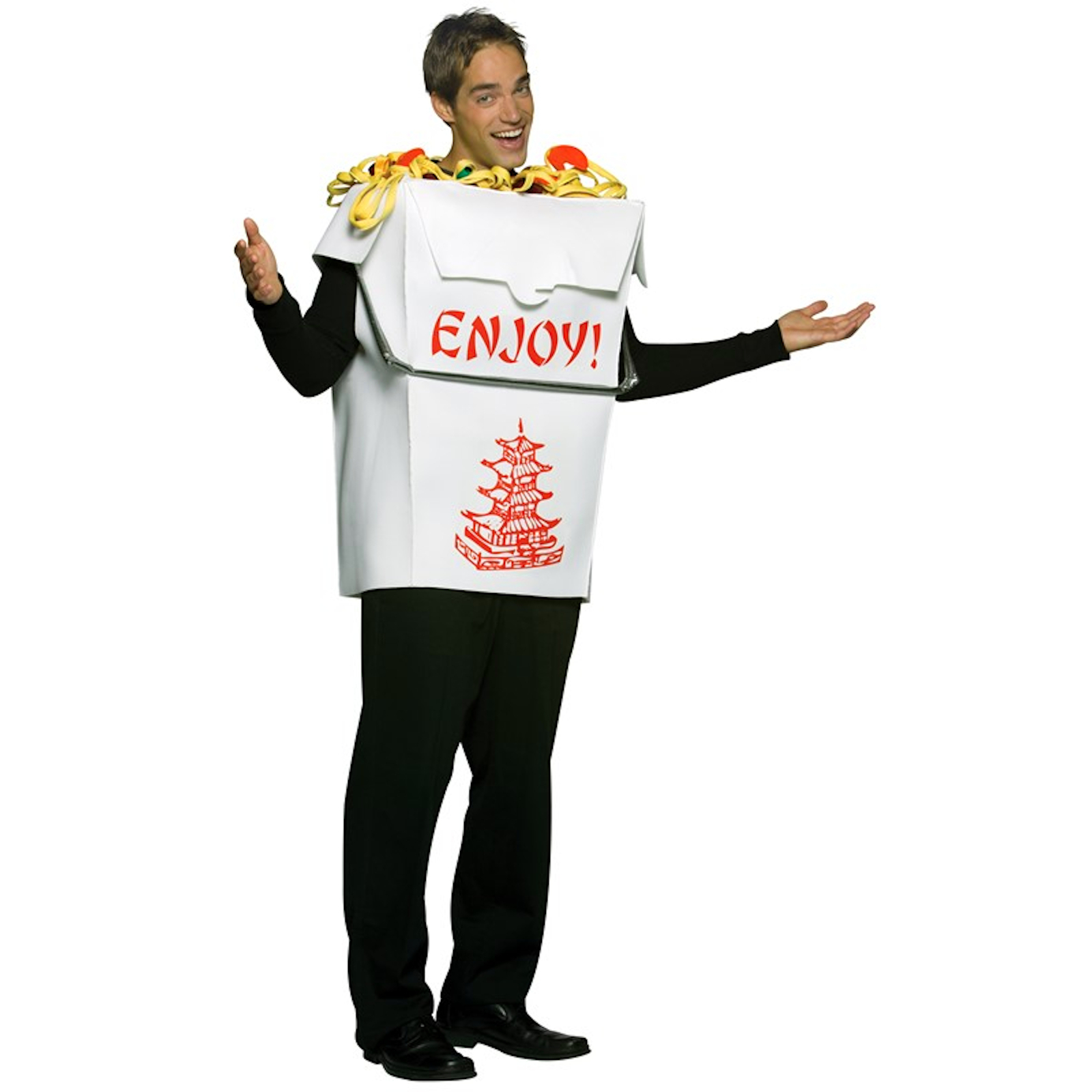 Chinese Takeaway Noodle Box Adult Costume One Size
