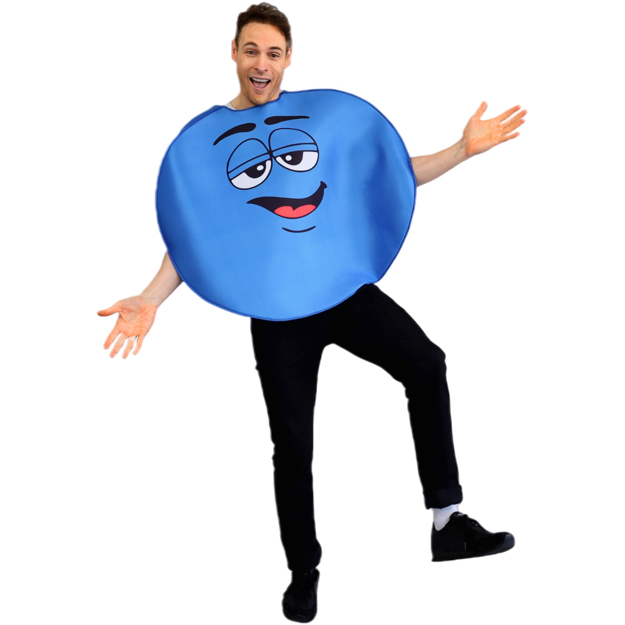 Adult Blue Chocolate Button Costume One Size