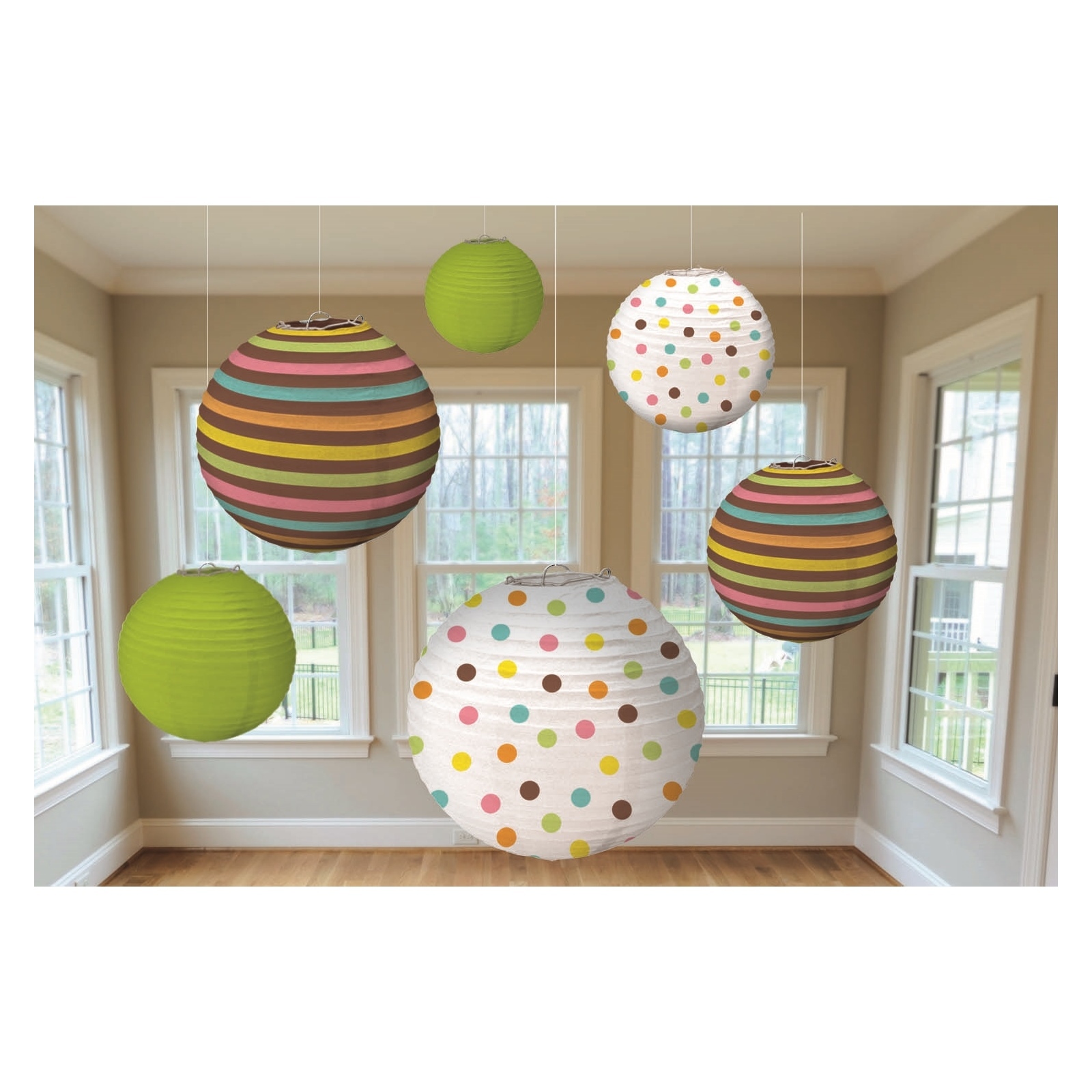 Fisher Price Baby Shower Paper Lanterns (Pack of 6)