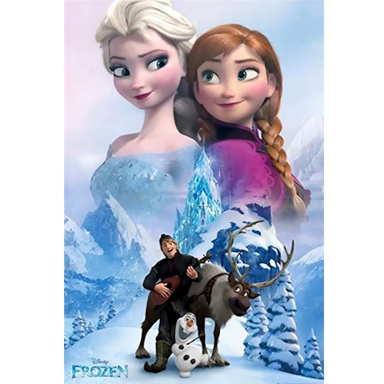 Frozen Elsa, Anna And Friends Poster 61cm x 91.5cm