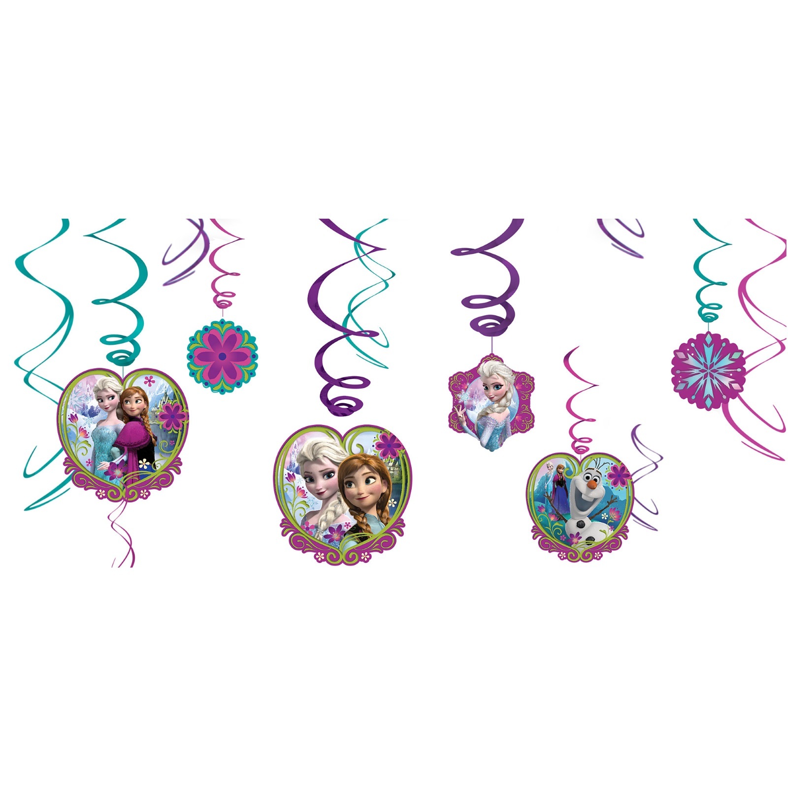 Frozen Swirl Decorations (Pack of 12)