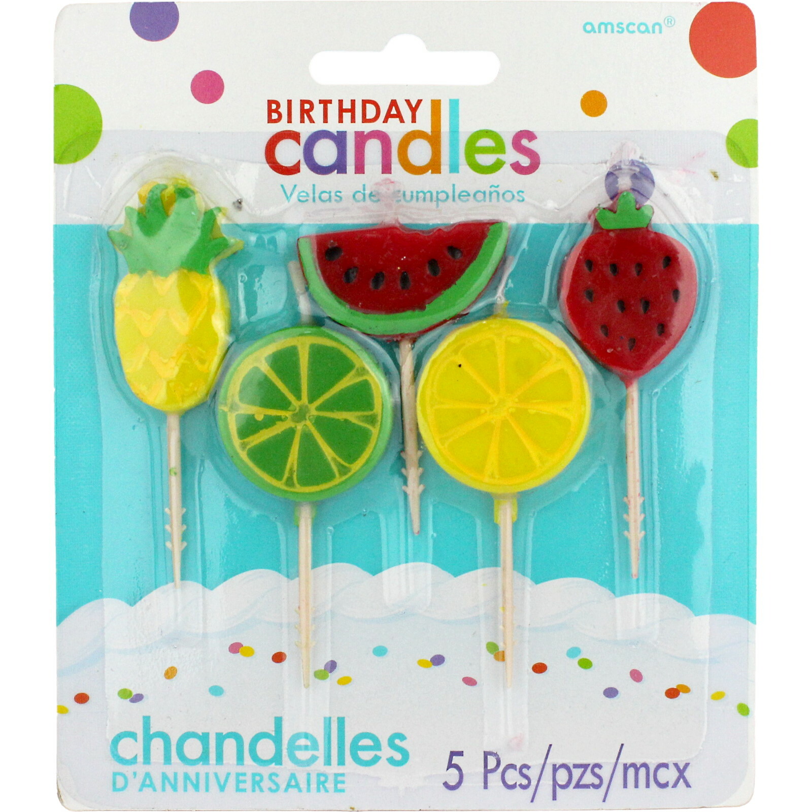 Summer Fruit Candles (Pack of 5)