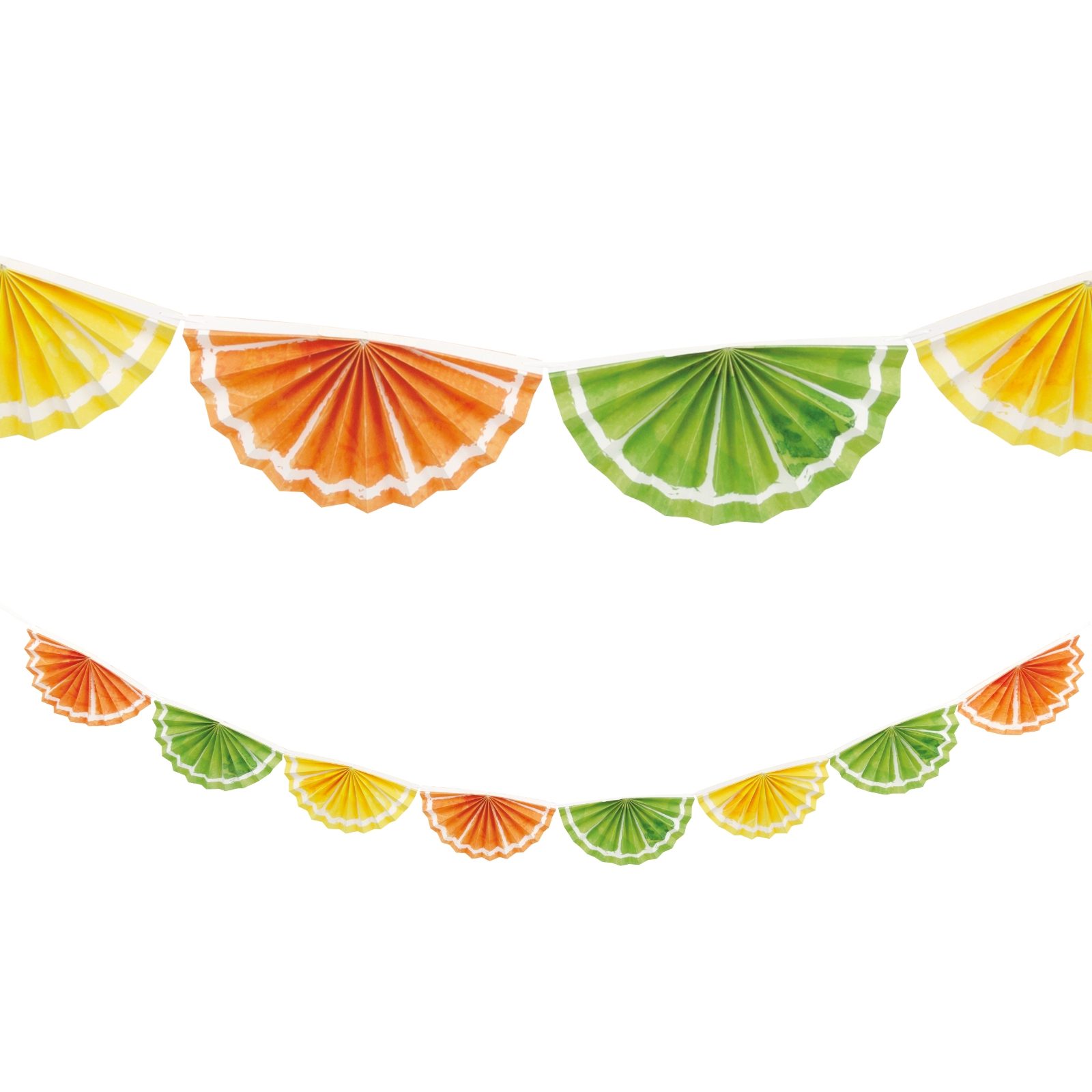 Citrus Fruits Fan Garland Banner 