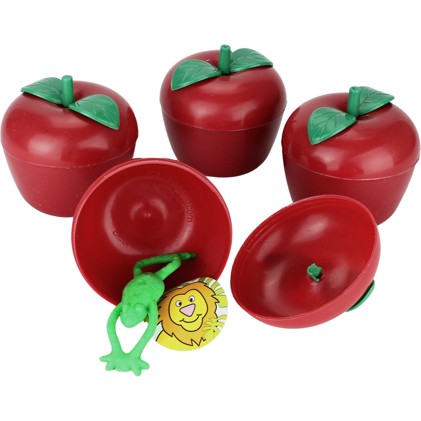 Toy Filled Plastic Bobbing Apples (Pack of 12)