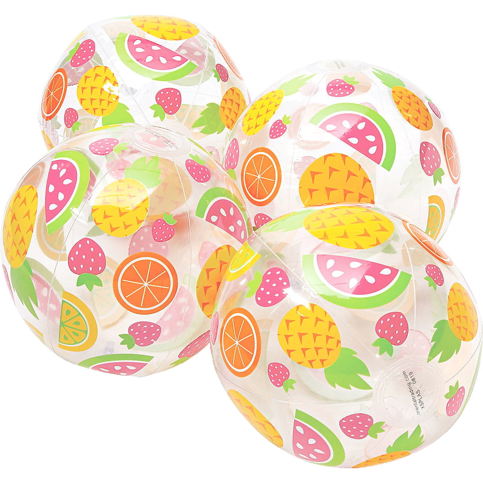 Fruit Print Beach Balls (Pack of 12)