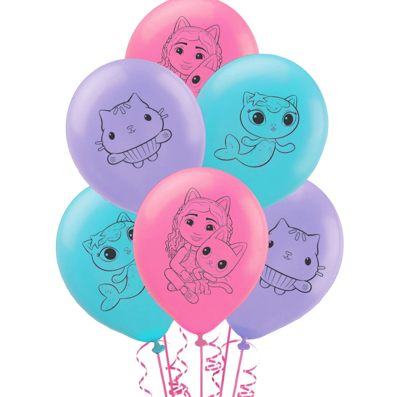 Gabby's Dollhouse Balloons (Pack of 6)