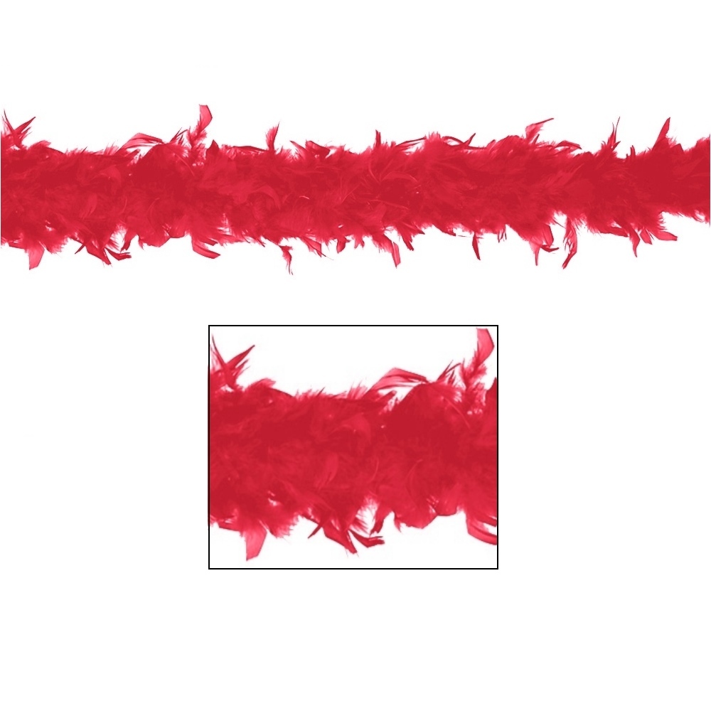 Red Feather Boa