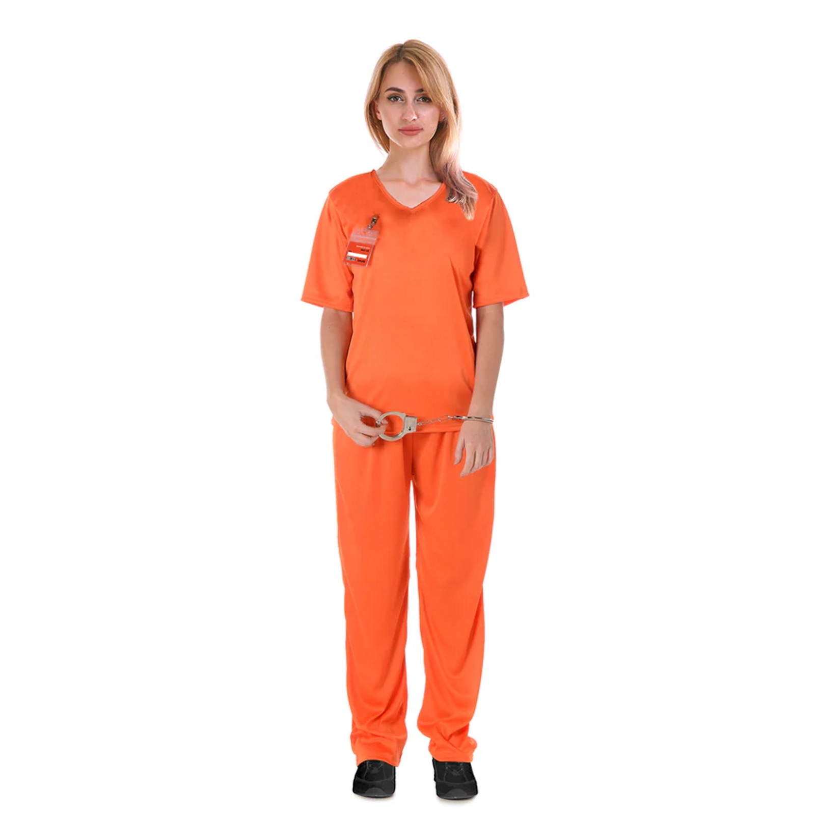 Orange Prisoner Ladies Costume Small