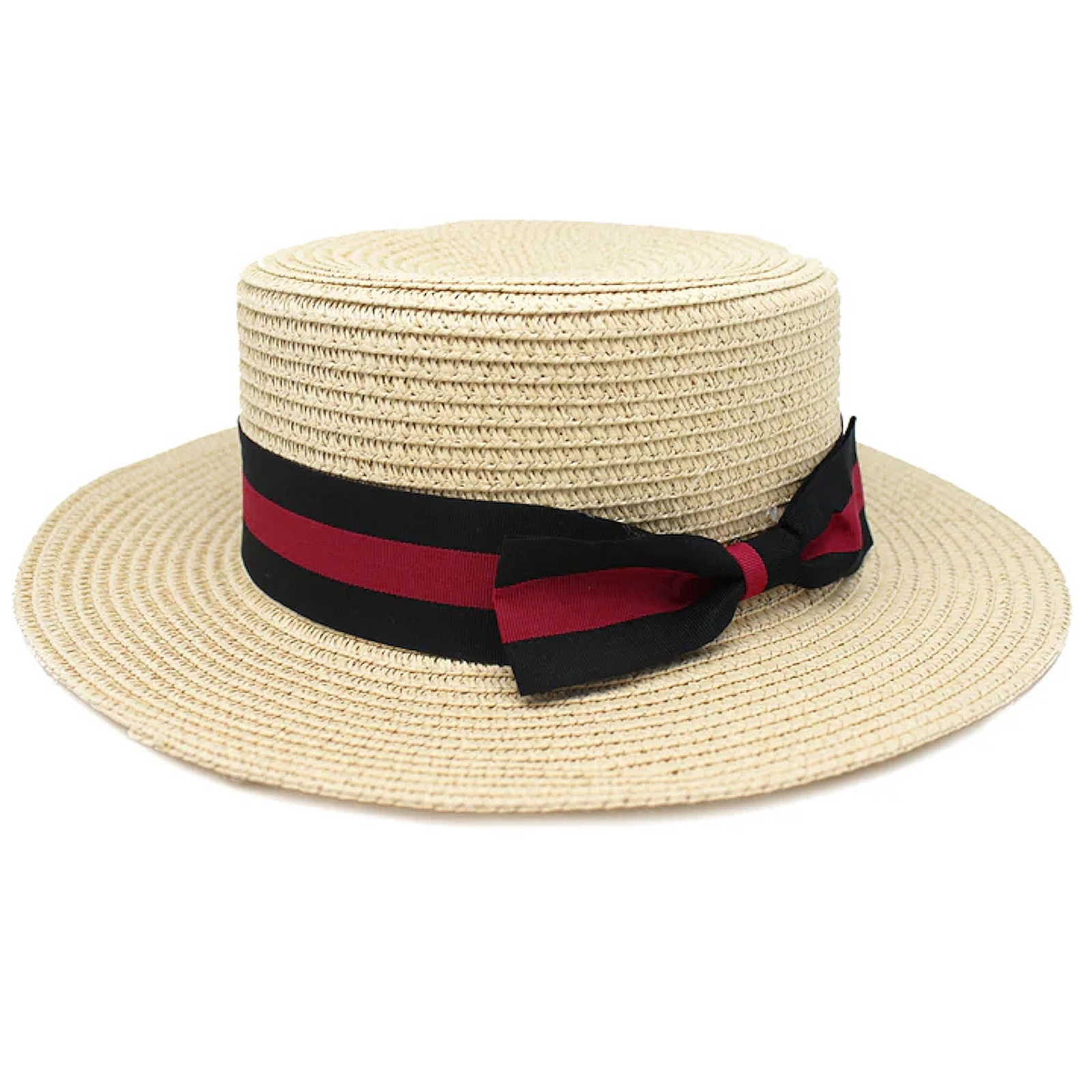 1920s Gatsby Hat With Red and Black Ribbon