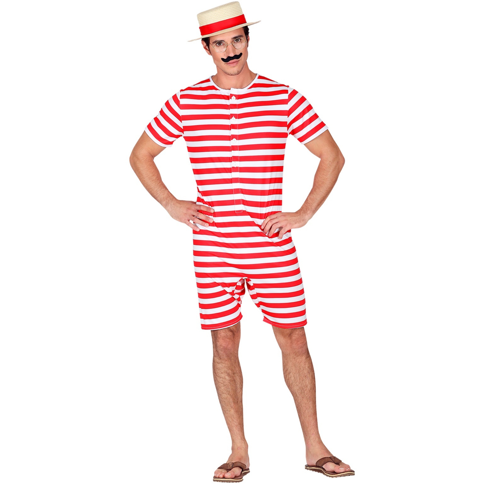 Retro Bathing Suit Men's Costume Small
