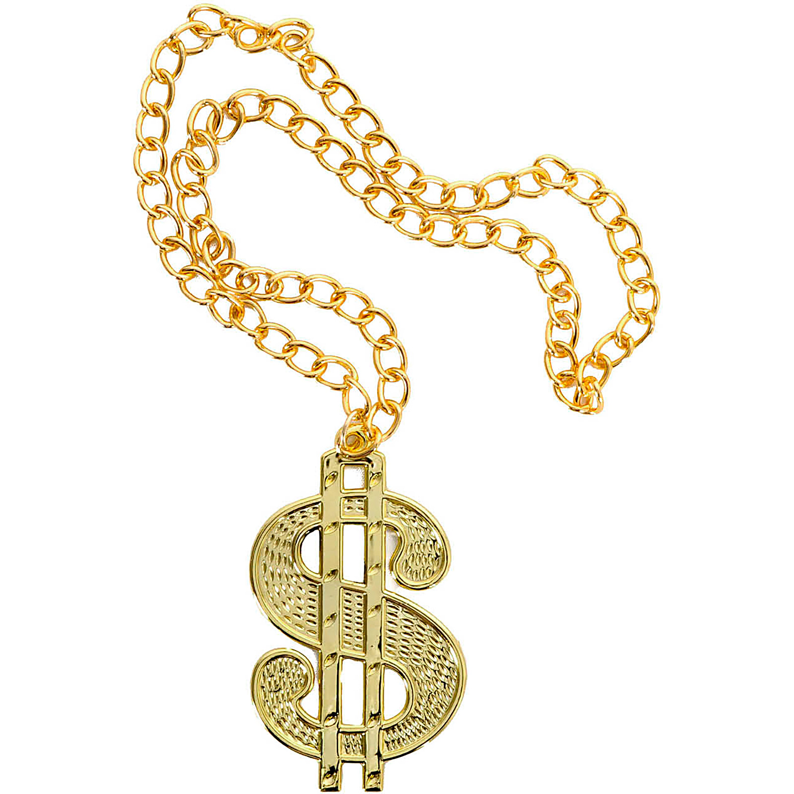 Gold Dollar Sign Necklace